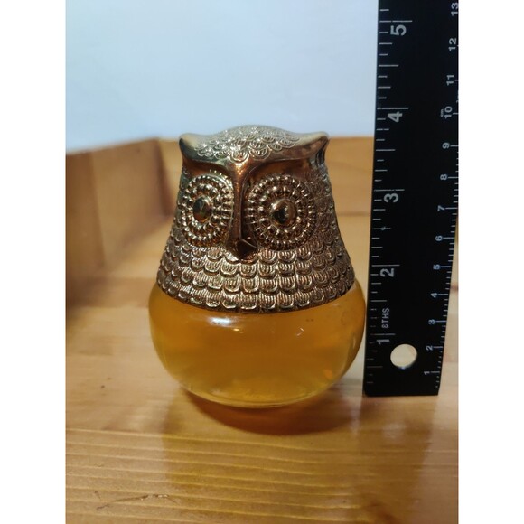 Vtg 1974 Avon Cologne  4" Decorative Bottle Full Owl Fancy Roses, Roses Scent - Picture 6 of 6